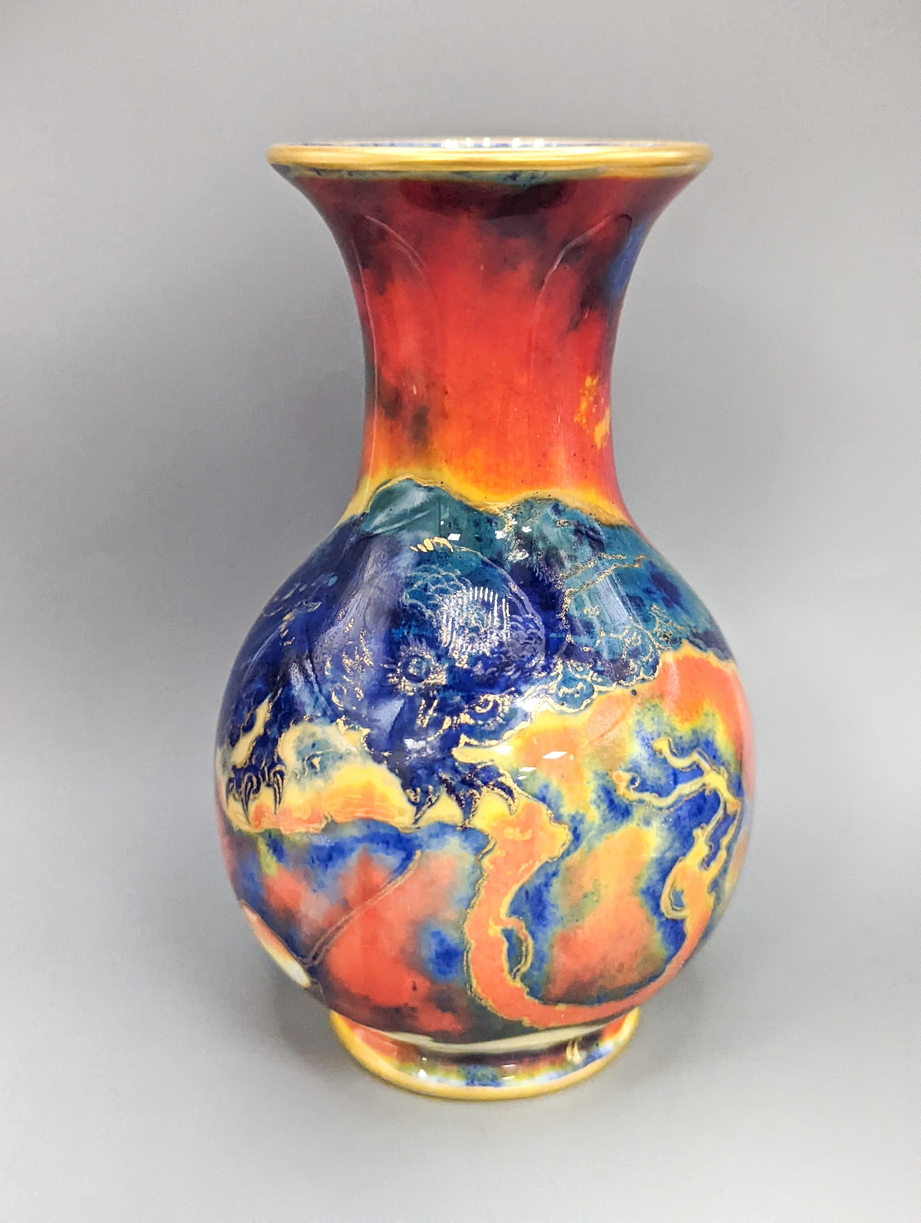 , A Bernard Moore flambé pottery vase, early 20th century, 16cm high